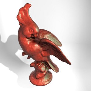 obj parrot figurine