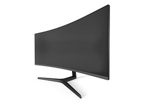 Samsung CH89WG Curved Monitor Game Asset