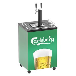 3D mobile draft beer dispenser