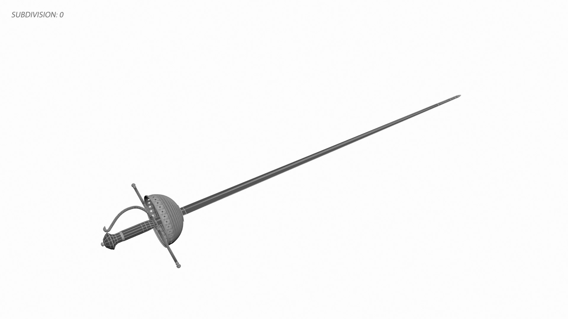 3D SW381 Spanish Shell Sword - TurboSquid 2121854
