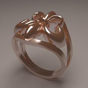 3D gold ring