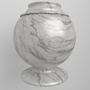 marble urn 3d obj