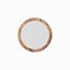 Tabla 12 círculo madera superior blanco abajo pierna