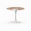 Tabla 12 círculo madera superior blanco abajo pierna