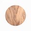Tabla 12 círculo madera superior blanco abajo pierna
