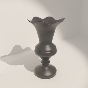 antique flower vase003 vase 3D model