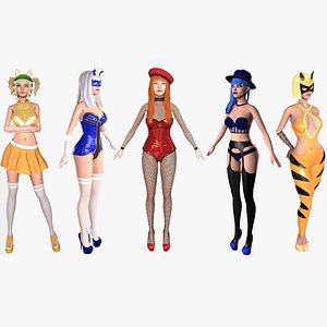 3D Women collection model