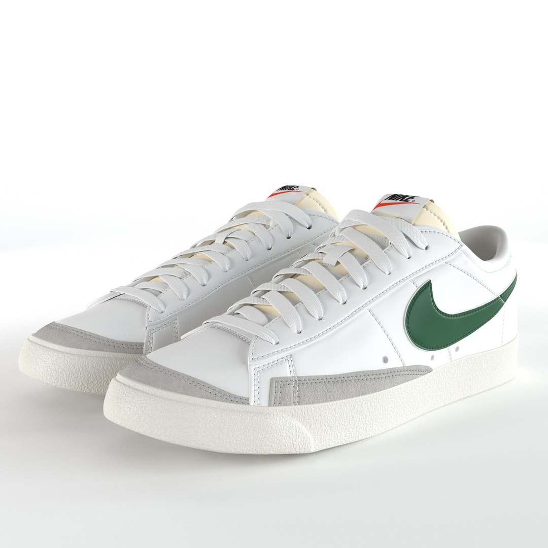 3D Nike Blazer Low 77 Vintage PBR Model TurboSquid 1761683