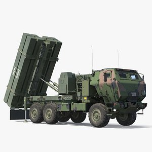 Mobile Air Defense Missile System Camouflage 3D model