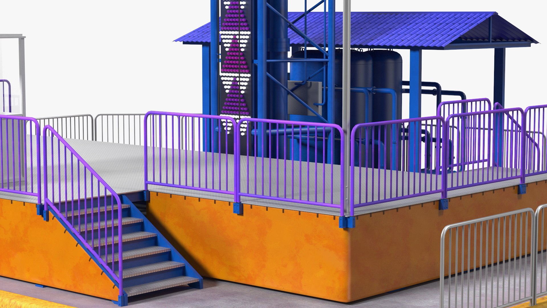 3D Drop Tower Ride Amusement Park Equipment Rigged - TurboSquid 1874855