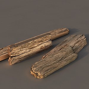 old wood planks 3d model