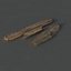 old wood planks 3d model
