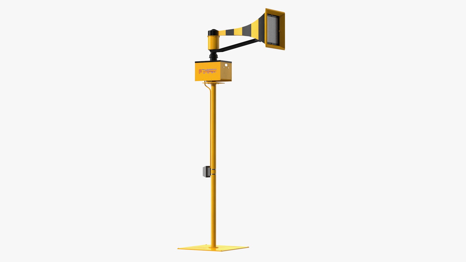 Tornado Siren Black 3D model preview