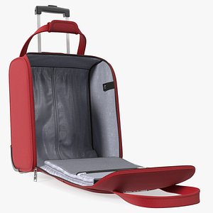 Open Softshell Luggage Samsonite Red