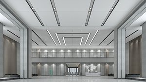 3D Modern Hall 34