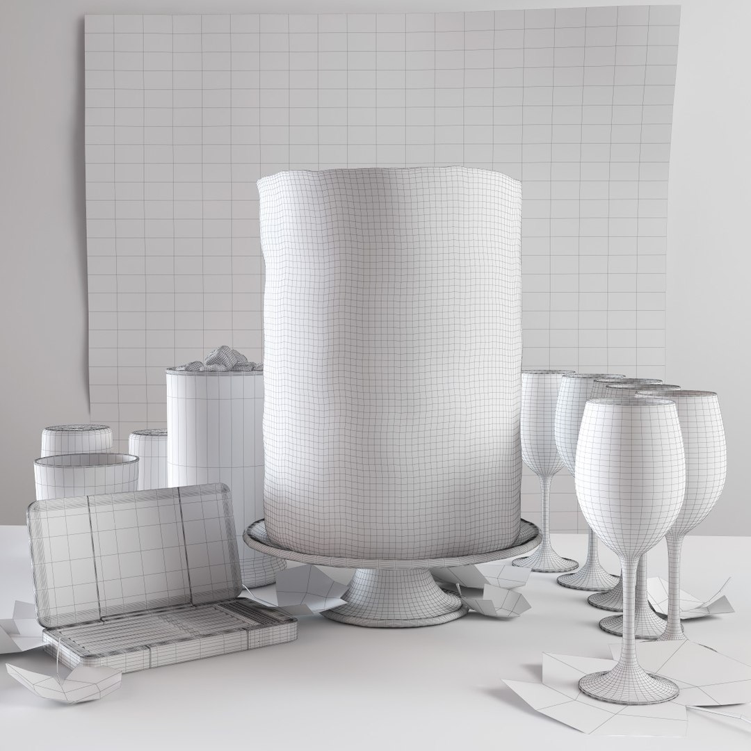 Decorative Set 1 3D Model - TurboSquid 1246823