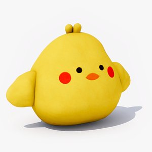 3D Chicken doll model