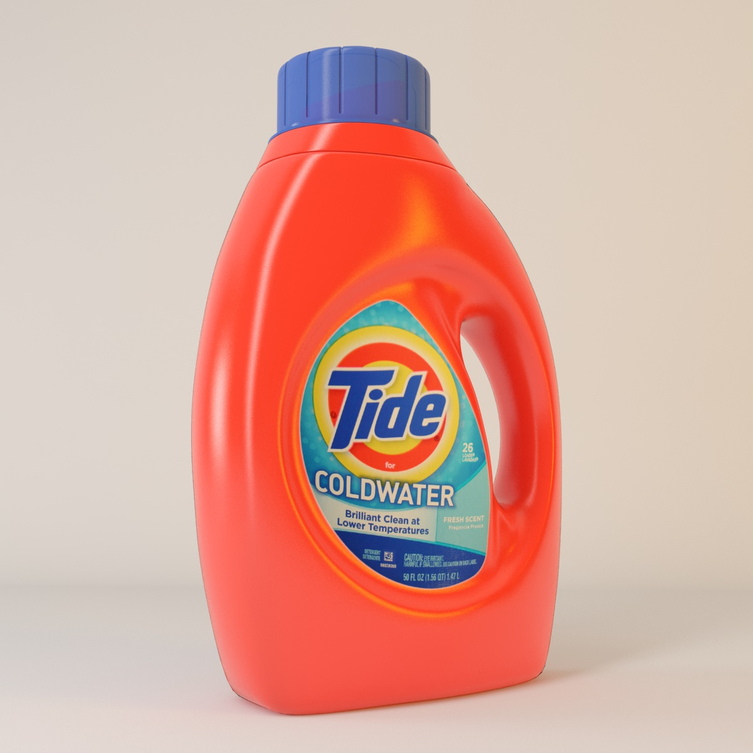 Tide Detergent 3d Model