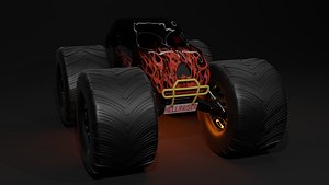 3D monster truck model
