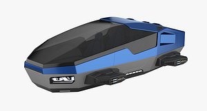 3D hover car concept 2 model