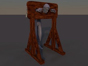 3d pillory stocks