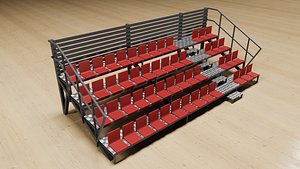 Tribune Low-poly 3D model