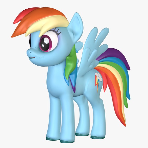 rainbow dash little pony 3D model