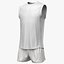 Tanktop und Shorts 2v Weiß PBR