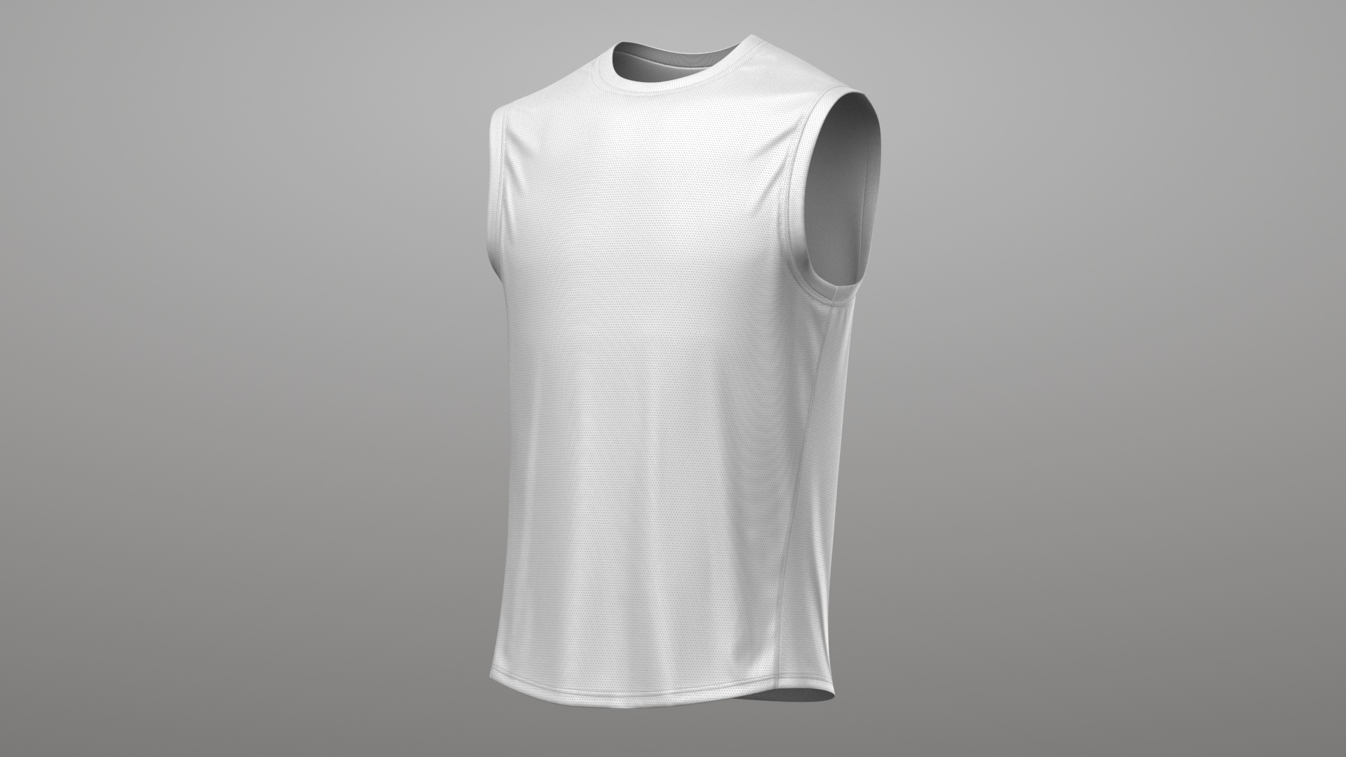 Tank Top And Shorts 2v White PBR 3D Model - TurboSquid 2057174