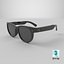 3D Xiaomi AR Sunglasses Black with Dark Lenses