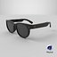 3D Xiaomi AR Sunglasses Black with Dark Lenses