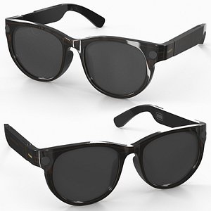 3D Xiaomi AR Sunglasses Black with Dark Lenses