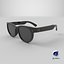 3D Xiaomi AR Sunglasses Black with Dark Lenses