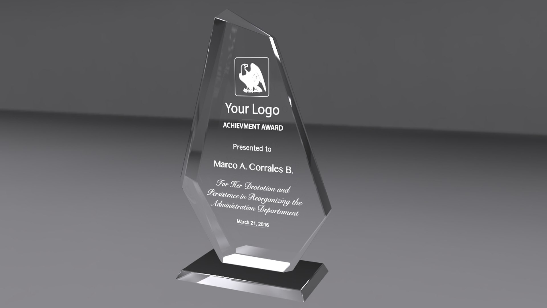 3d Arrow Award Model