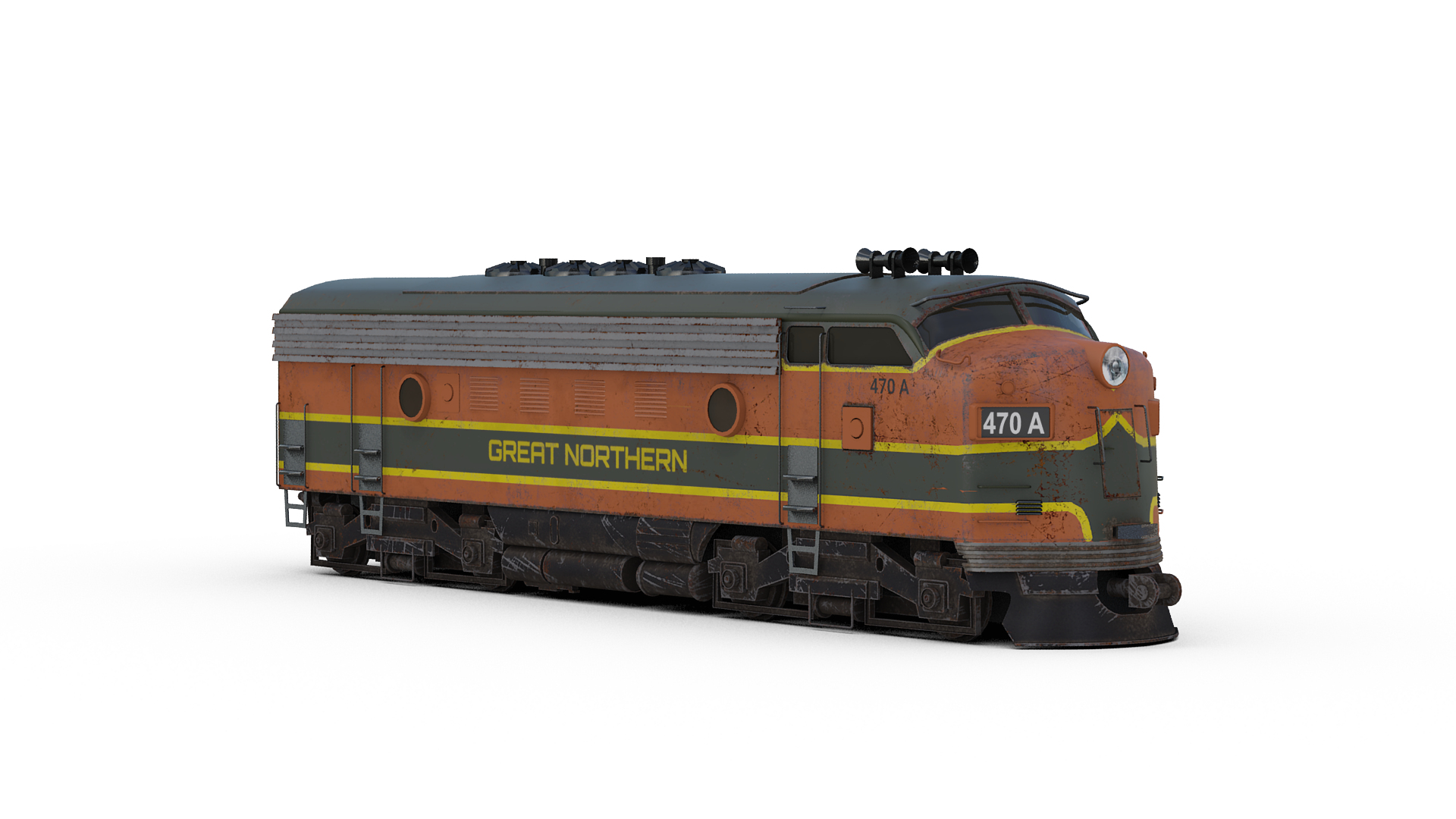 3d F7 Diesel Locomotive