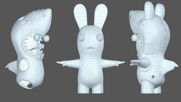 3D Rabbids Shark Hungry Character 8K - TurboSquid 1760028