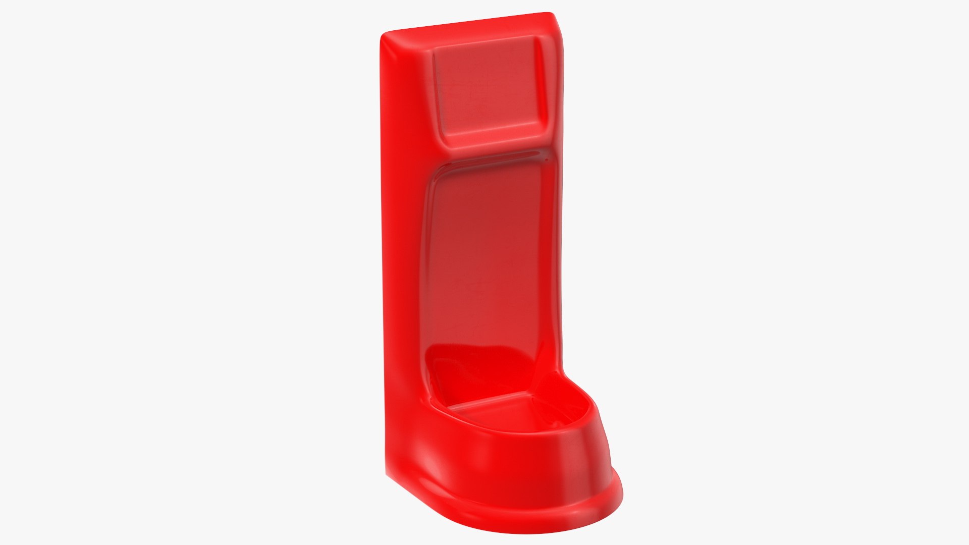 Single Fire Extinguisher Fiberglass Stand 3D model preview