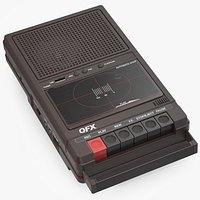QFX Retro 39 Shoebox Tape Recorder Brown