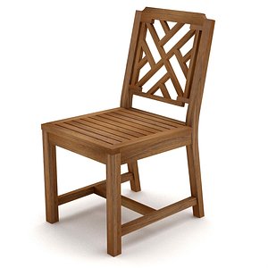 chippendale dining chair 3D model