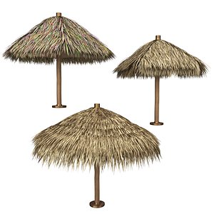 Thatch Palm Gold Leaf Umbrella Patio and Beach