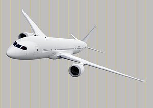 3D boeing-787 dreamliner aircraft