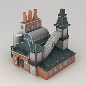 Lowpoly brewery
