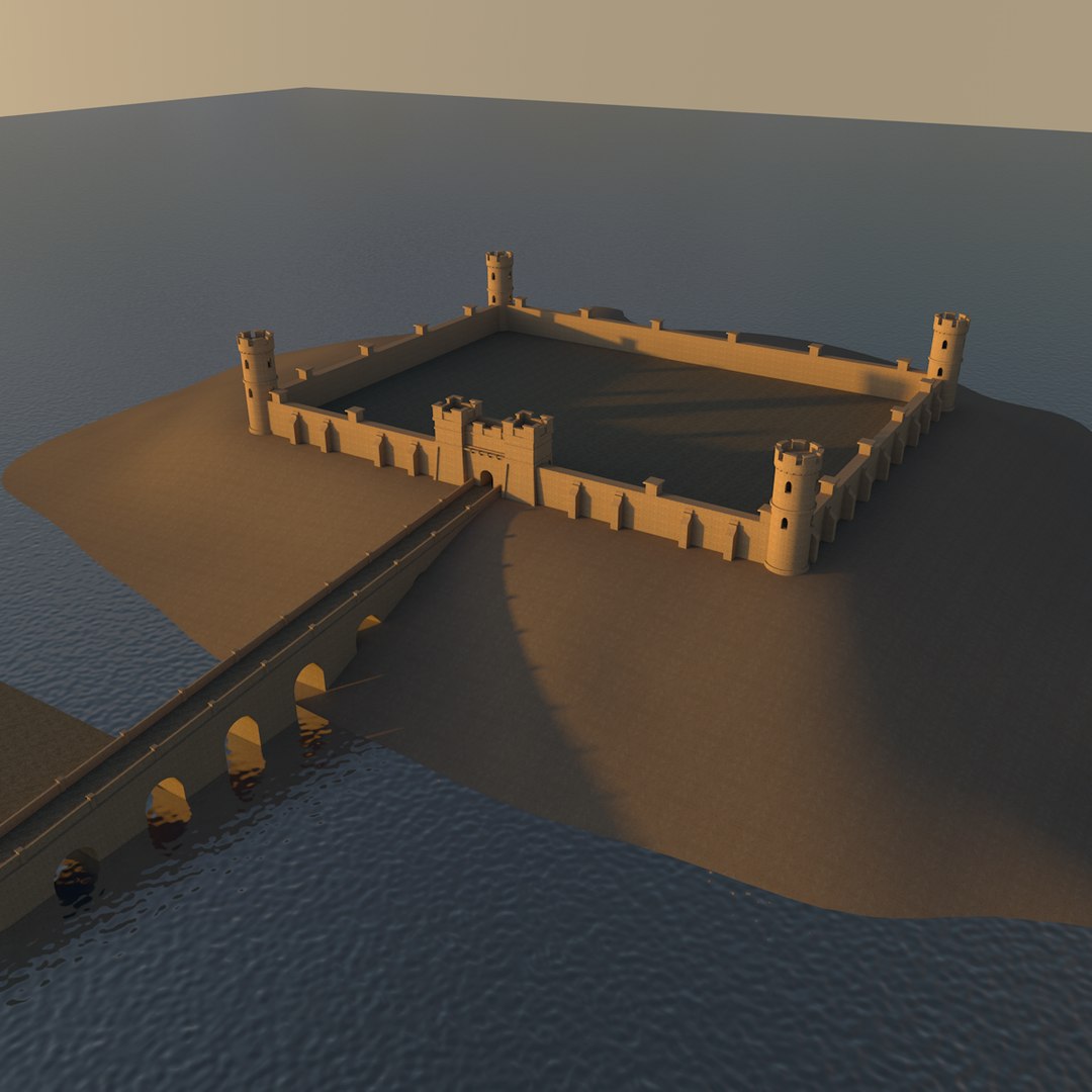 3D Castle Architecture Model - TurboSquid 1347036