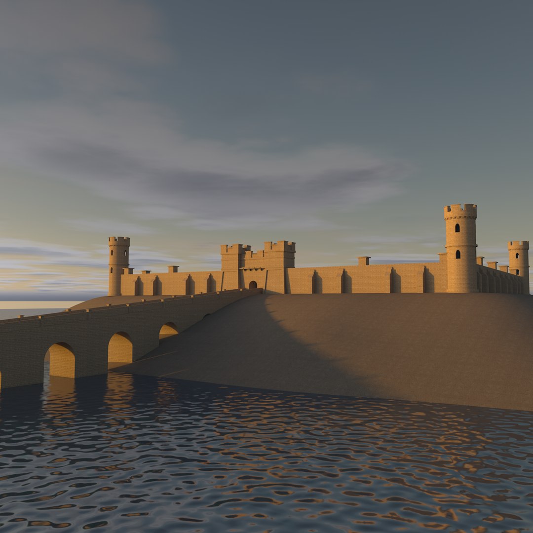 3D Castle Architecture Model - TurboSquid 1347036