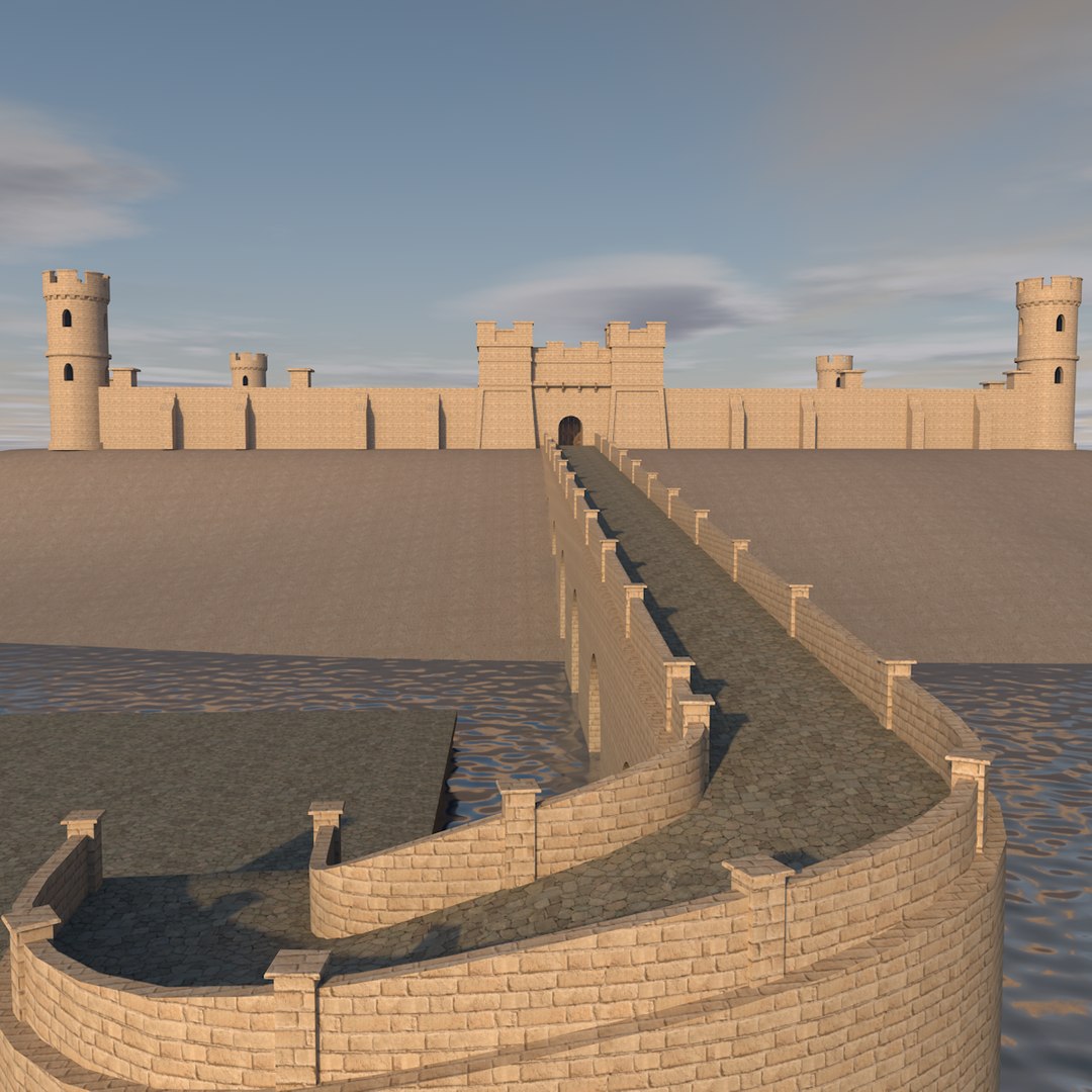 3D Castle Architecture Model - TurboSquid 1347036