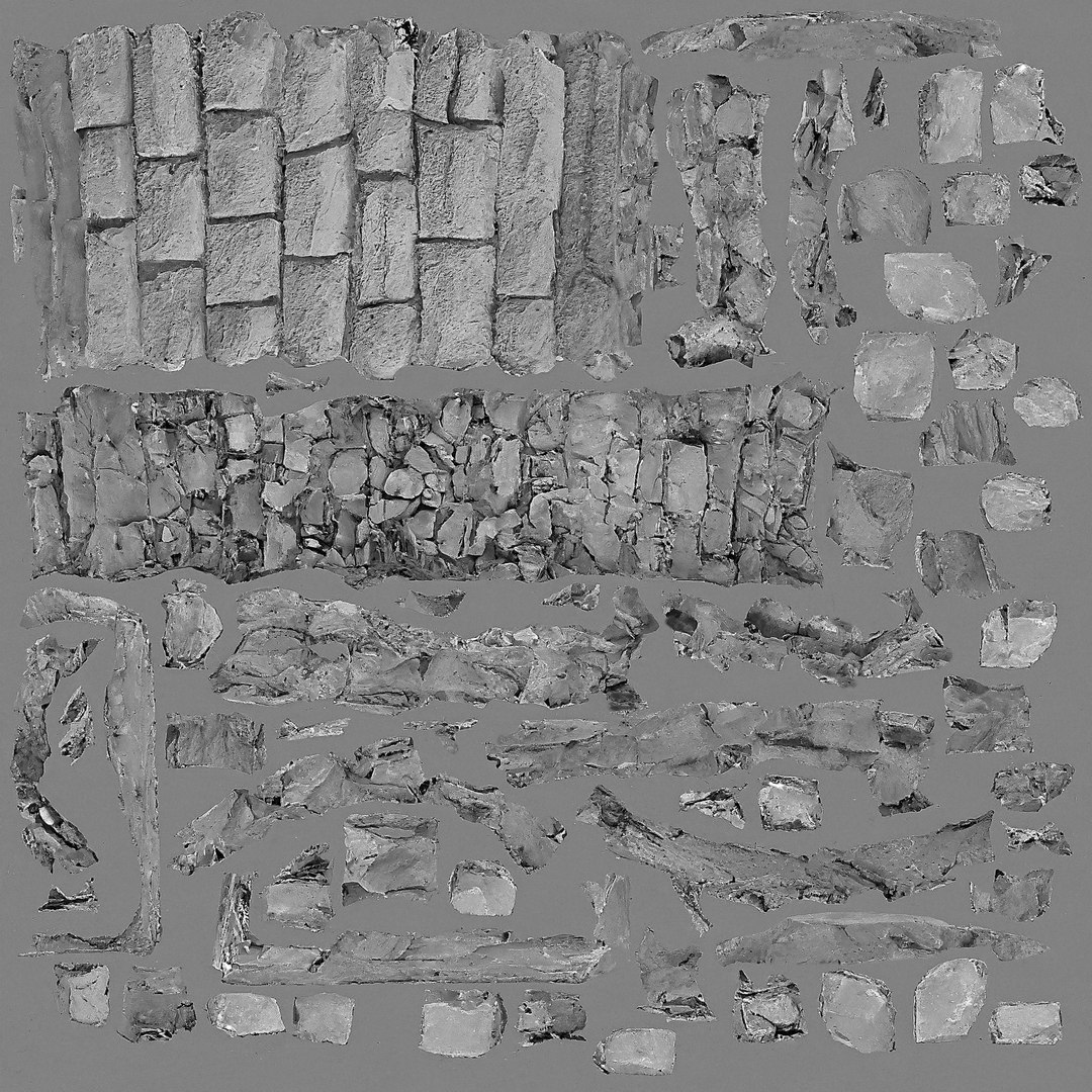 3D Model Ruin Set - TurboSquid 2216556