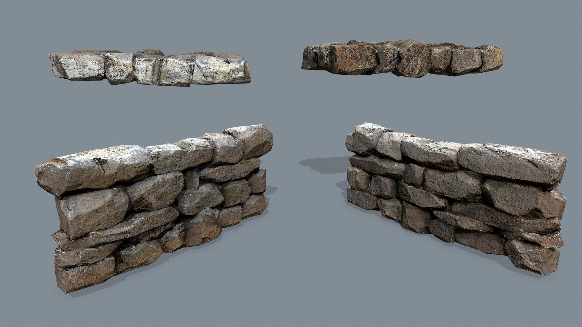 3D Model Ruin Set - TurboSquid 2216556