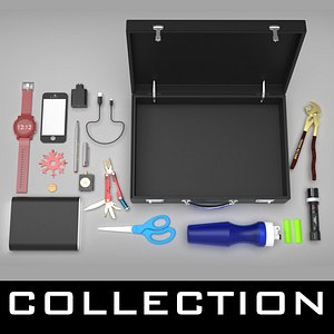 Traveling Objects Collection - 15 Items 3D model