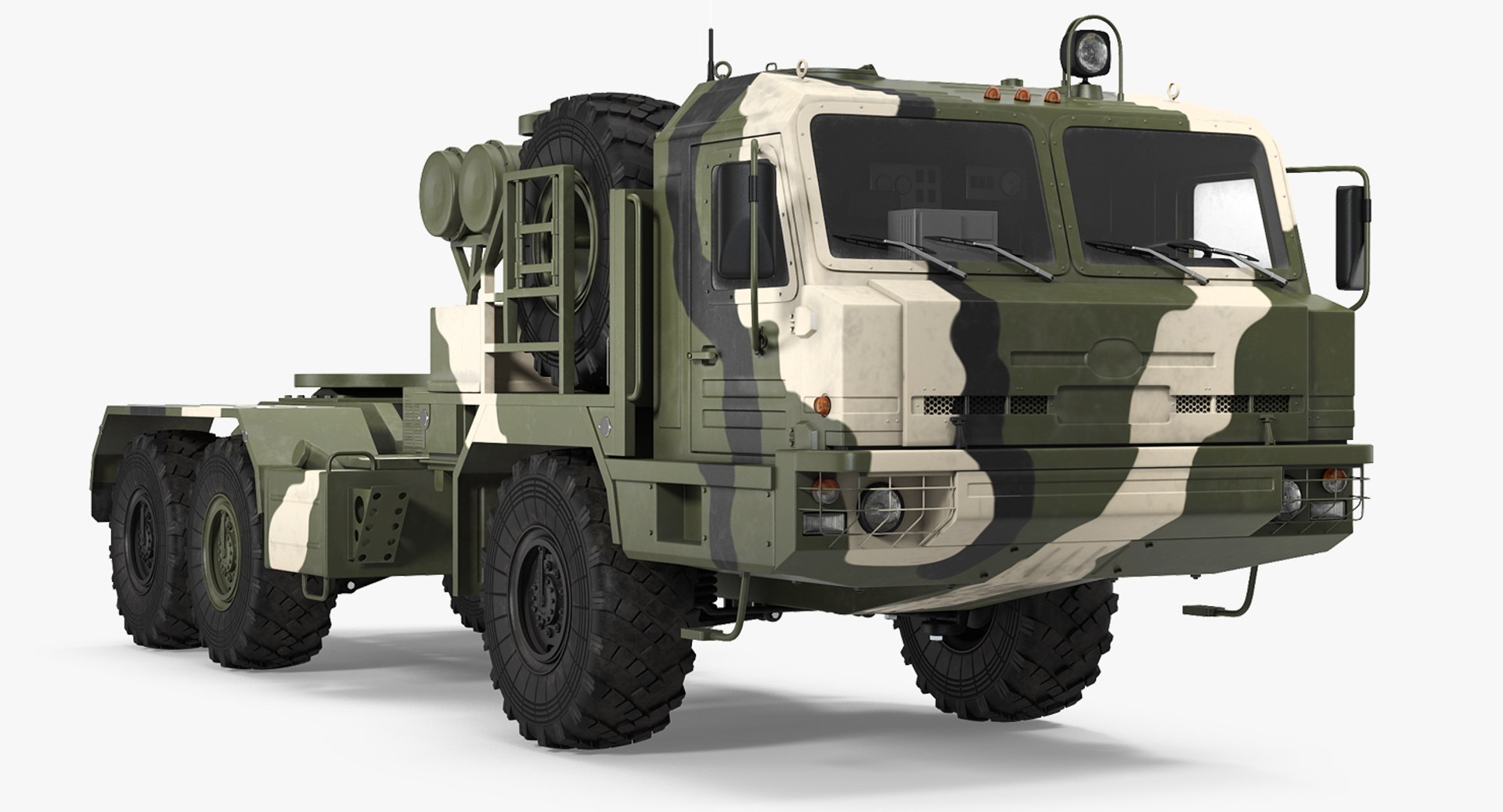 Military Truck BAZ 64022 3D model preview