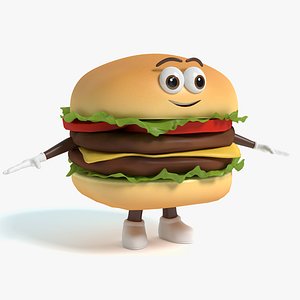 3ds hamburger character